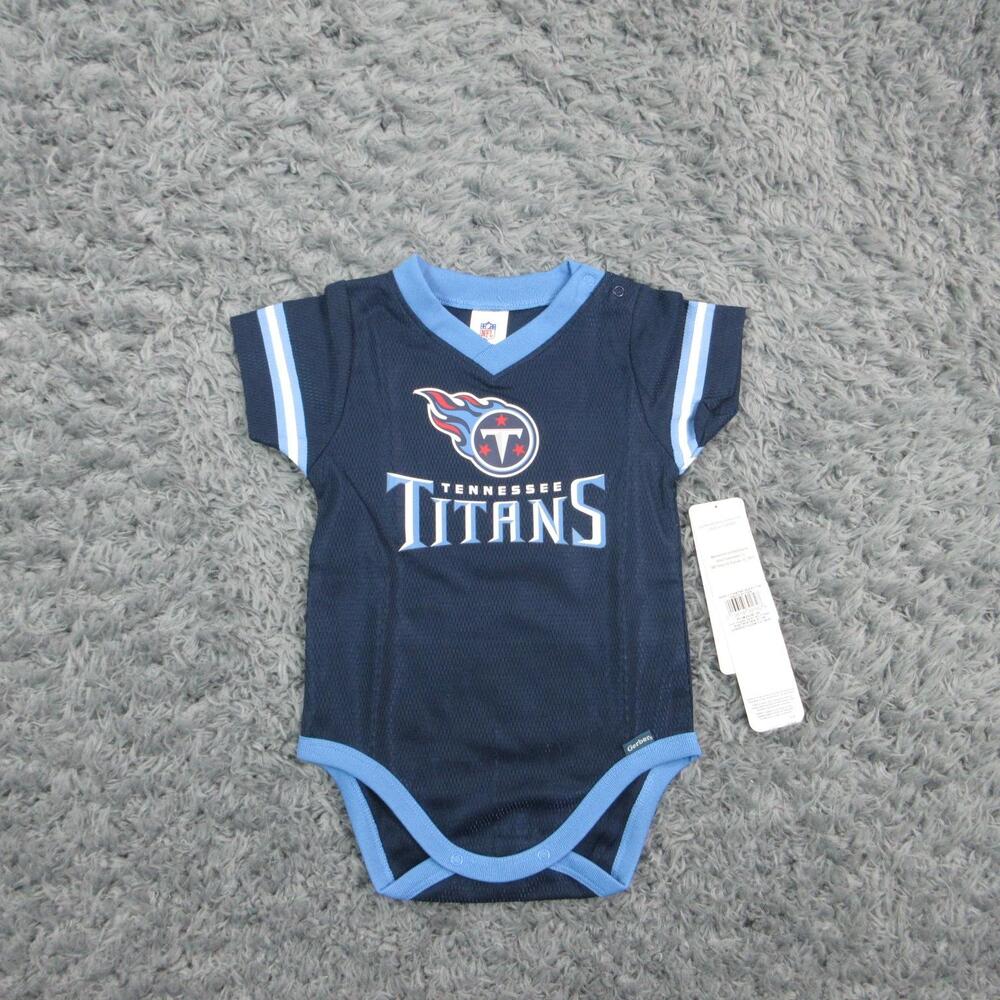 Gerber Coverall Baby Boys 6-9M Blue Tennessee Titans Mesh One-Piece NWT